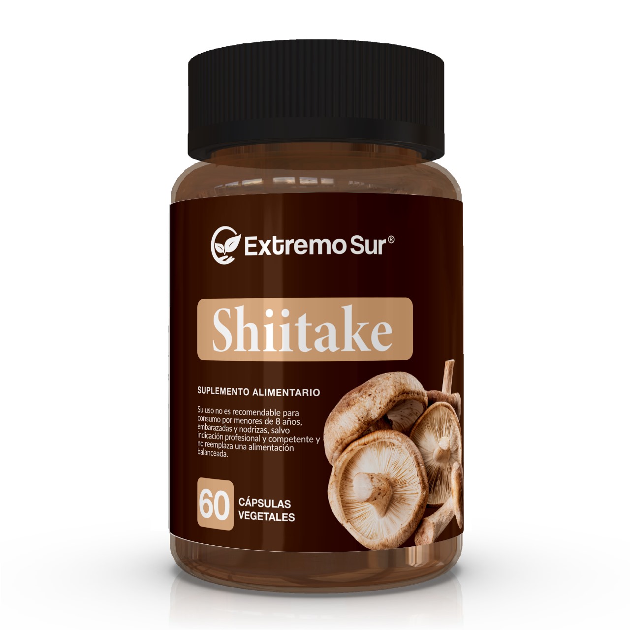 Shiitake 500 mg – 60 cápsulas vegetales