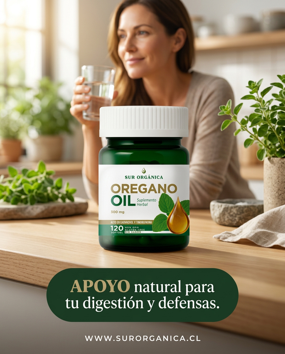 Aceite De Oregano 300 Mg, 120 Softgels, Sur Orgánica " SIN SABOR "