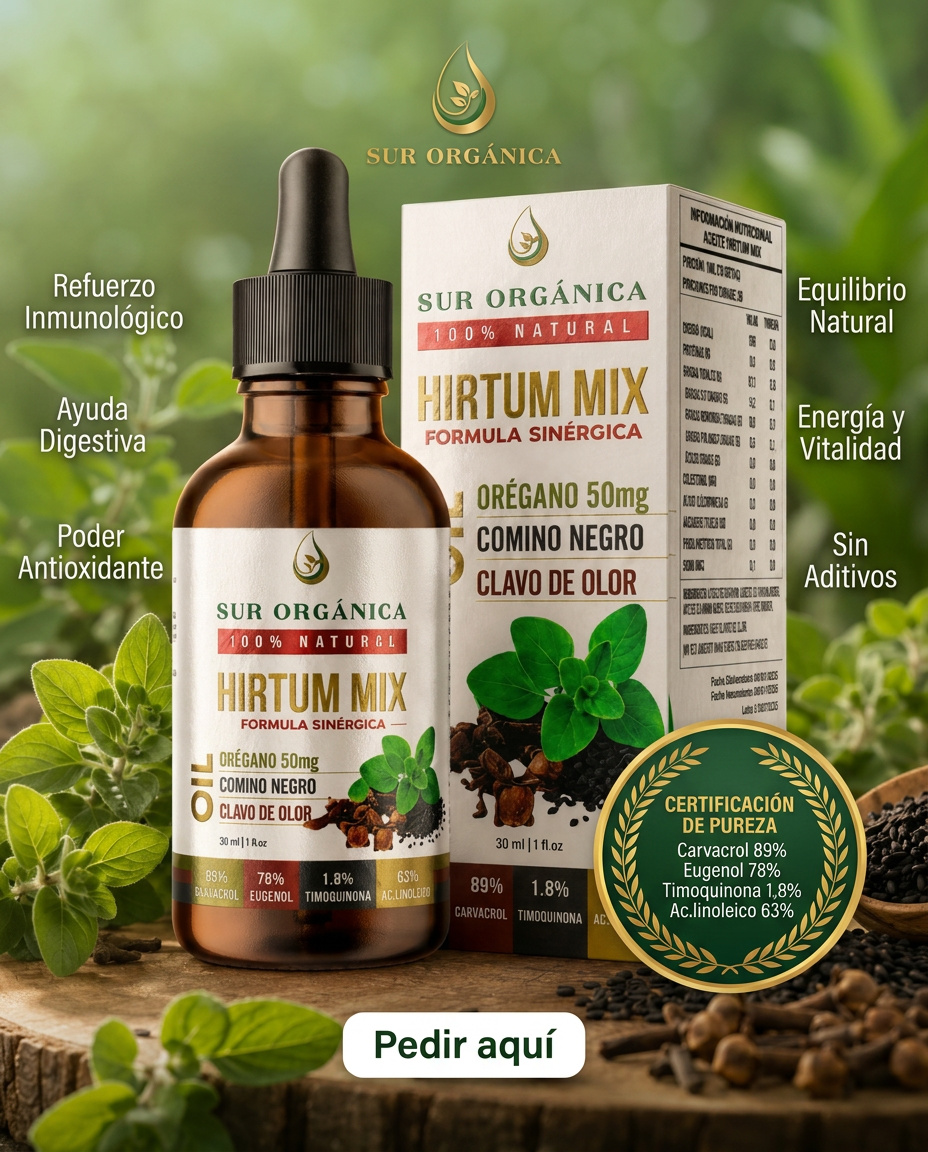 oferta lanzamiento!HIRTUM MIX OIL, PREMIUM, poder sinergico; Oregano+clavo de Olor+ Comino Negro