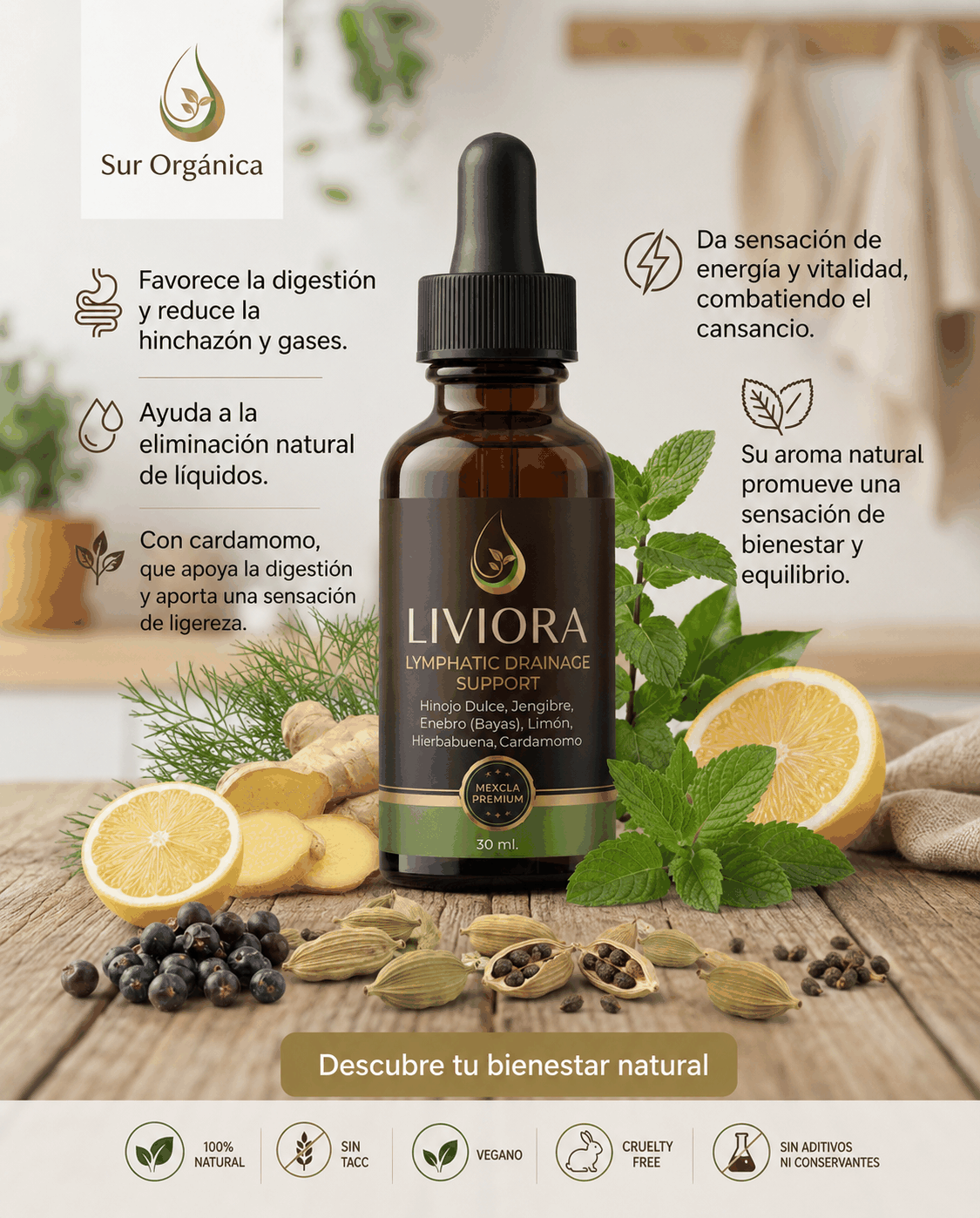 LIVIORA extracto herbal premium 30 ml
